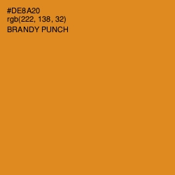 #DE8A20 - Brandy Punch Color Image